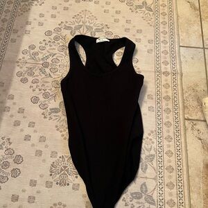 Black Sleeveless Bodysuit